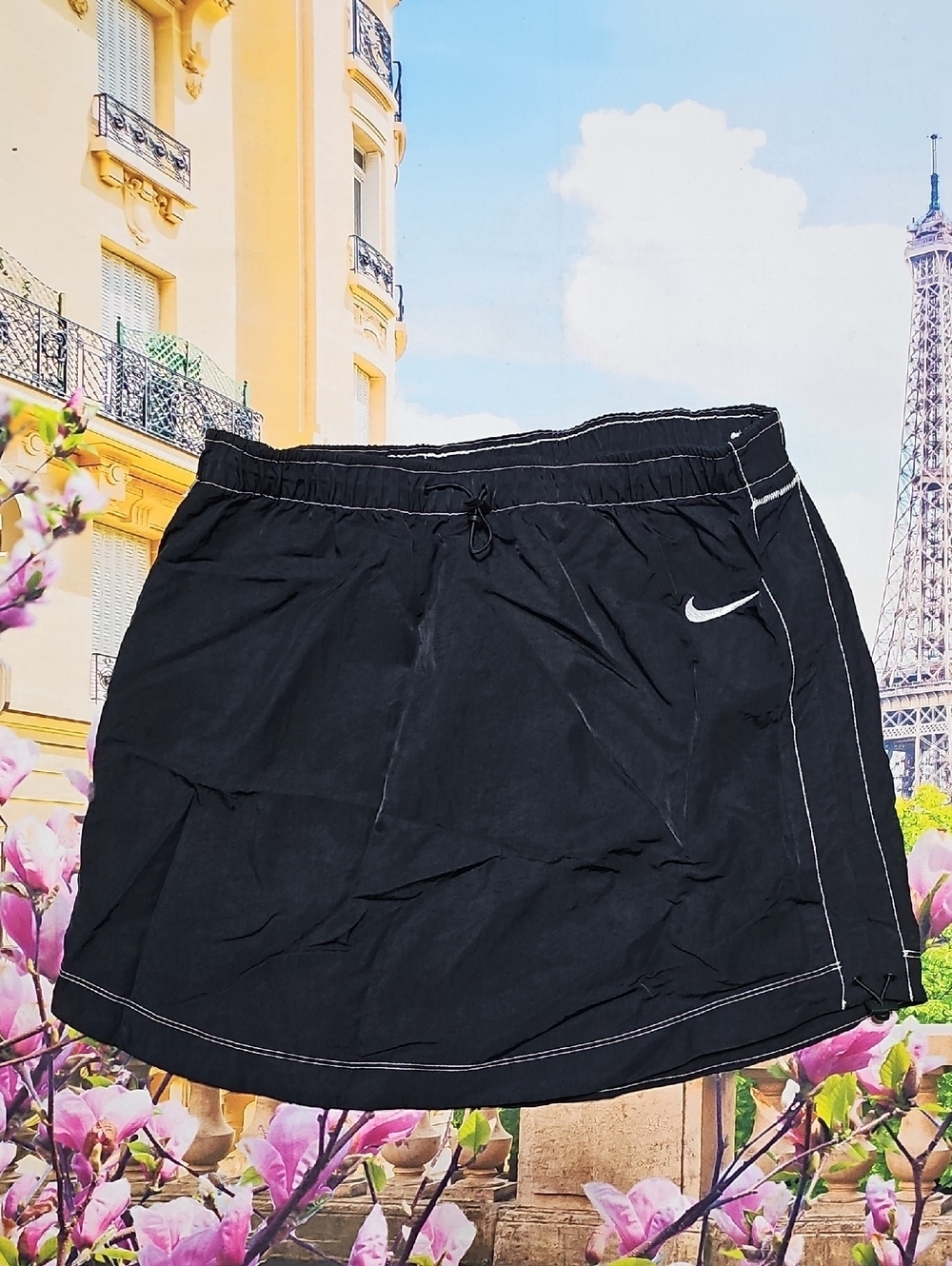 Nike Black Nylon Skirt Size Small New